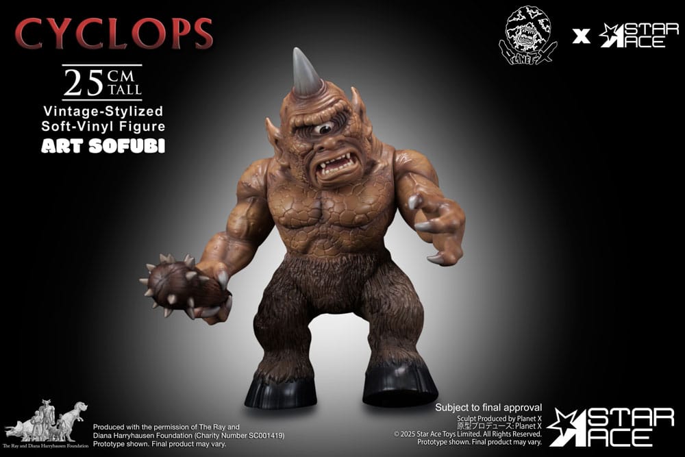 PRE ORDINE - Ray Harryhausen Soft Vinyl Statue Cyclops (Vintage-Style) 25 cm