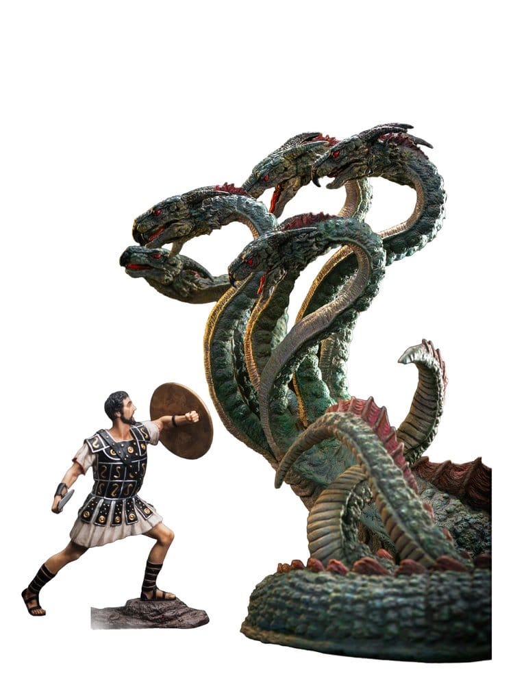 PRE ORDINE - Ray Harryhausen Painted Statue Hydra with Jason Warrior Resin Statue 30 cm