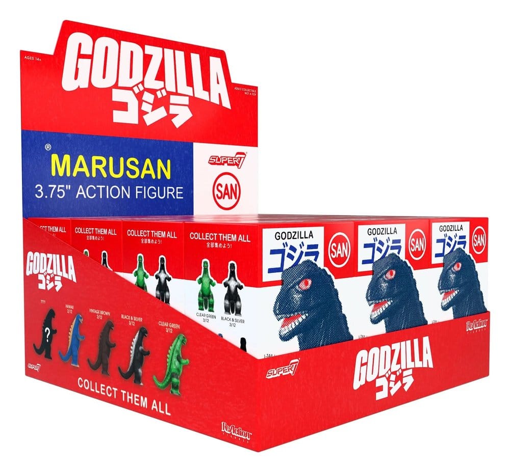 PRE ORDINE - Godzilla Toho (Marusan) Action Figure Blind Box Wave 6 Display (12)