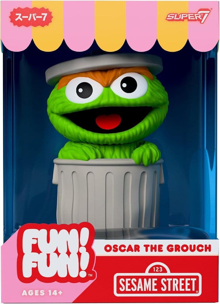 PRE ORDINE - Sesame Street Fun! Fun! Soft Vinyl Figur Wave 01 - Oscar the Grouch 18 cm