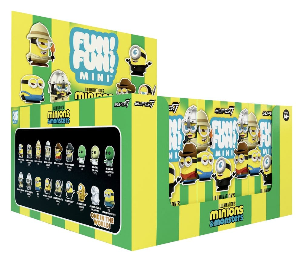PRE ORDINE - Minions Fun! Fun! Mini Figures Wave 01 Minions & Monsters Blind Box Display (9)