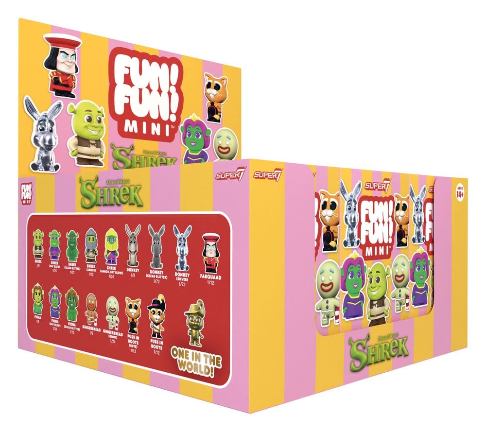 PRE ORDINE - Shrek Fun! Fun! Mini Figures Wave 01 Blind Box Display (9)
