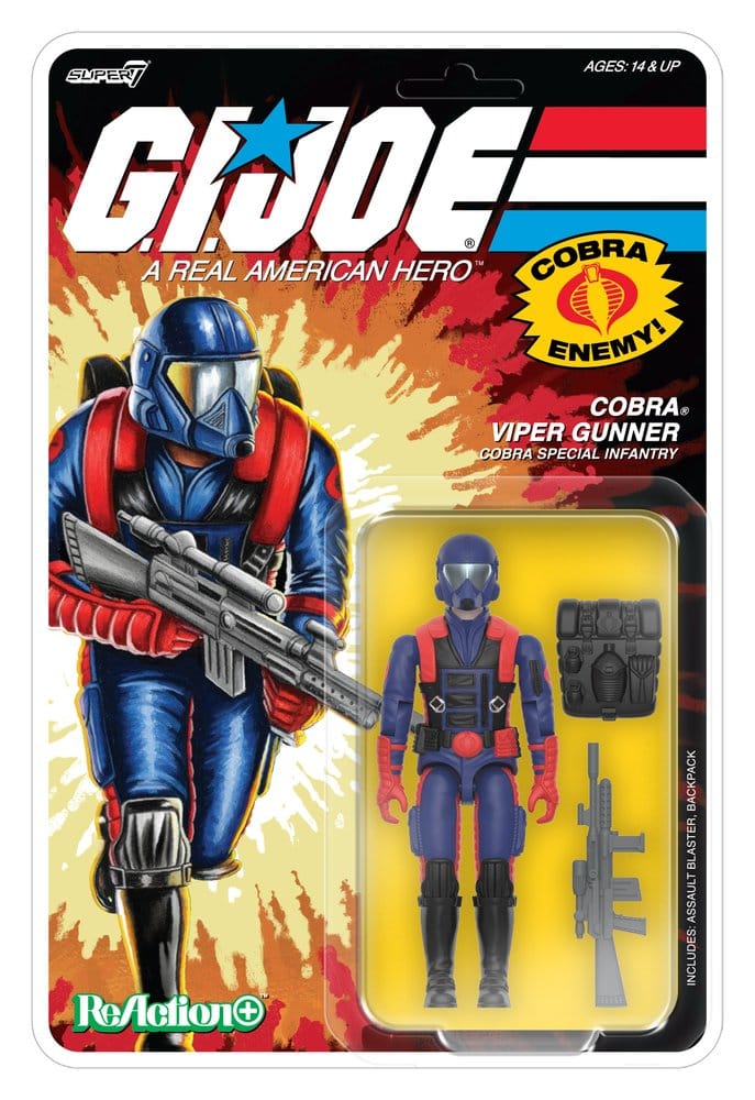 PRE ORDINE - G.I. Joe ReAction+ Action Figure Wave 09 Cobra Viper Gunner