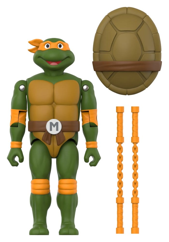 PRE ORDINE - Teenage Mutant Ninja Turtles ReAction+ Action Figure Wave 02 Michelangelo