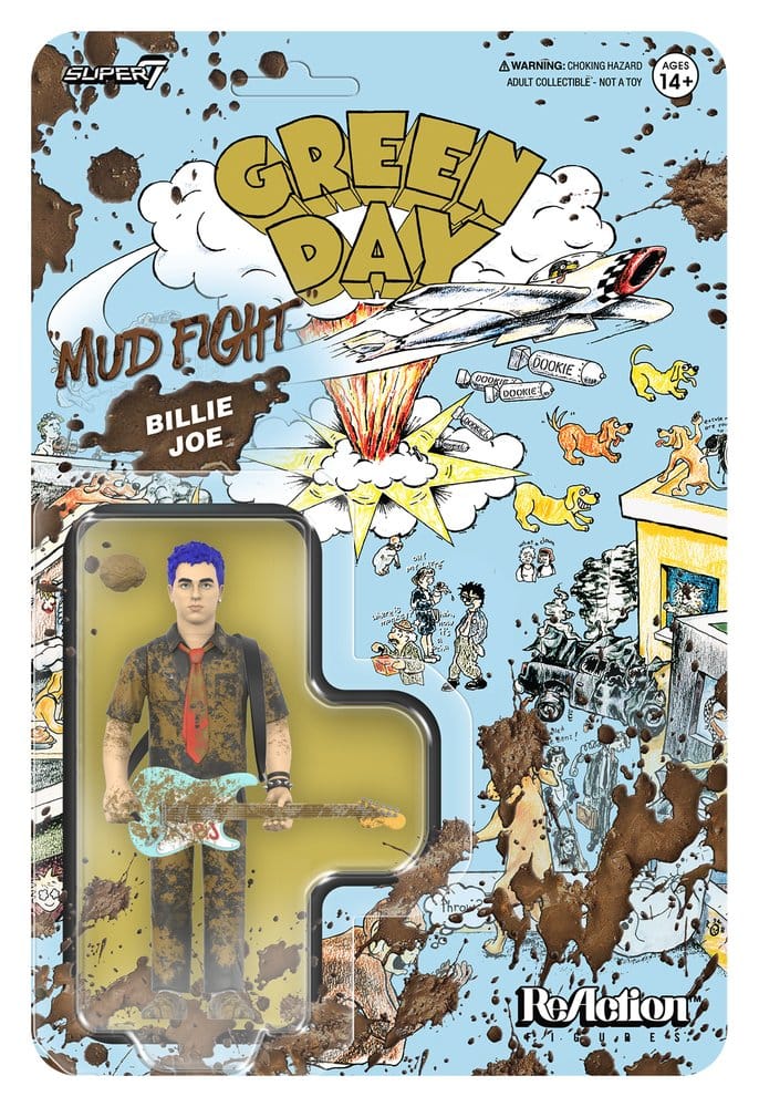PRE ORDINE - Green Day ReAction Action Figure Wave 01 Billie Joe Armstrong (Mud Fight)