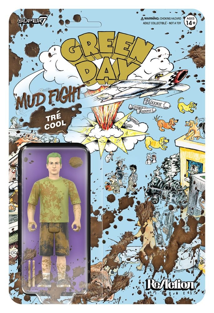 PRE ORDINE - Green Day ReAction Action Figure Wave 01 Tré Cool (Mud Fight)