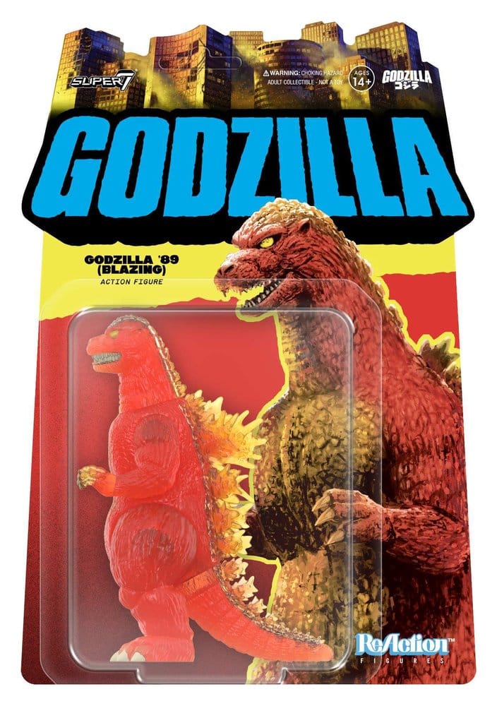 PRE ORDINE - Godzilla Toho ReAction Action Figure Godzilla - 1989 (Blazing) 10 cm