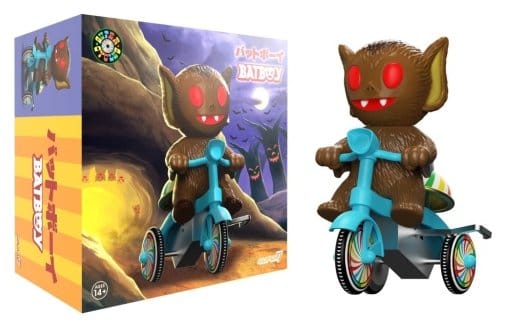 PRE ORDINE - Super7 Super Cycles Vehicle Bat Boy (Brown w/ Blue Trike)