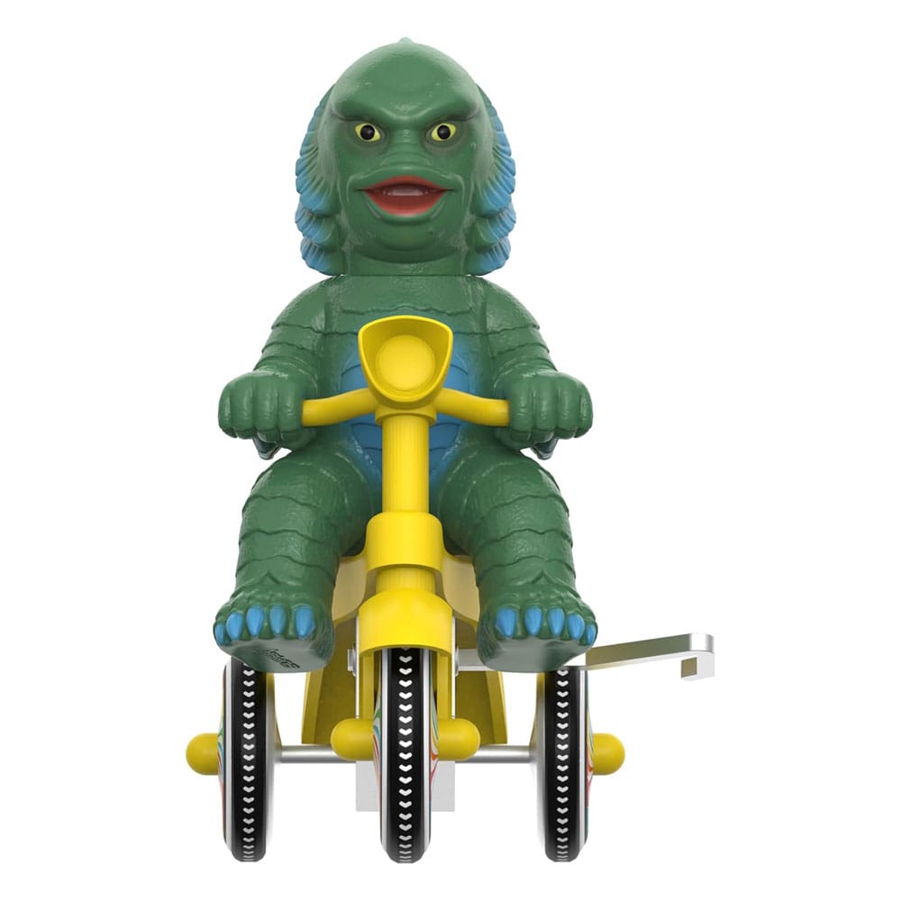 PRE ORDINE - Universal Monsters Super Cycles Action Figure Creature from the Black Lagoon (Dark Green with Yellow Trike) 13 cm