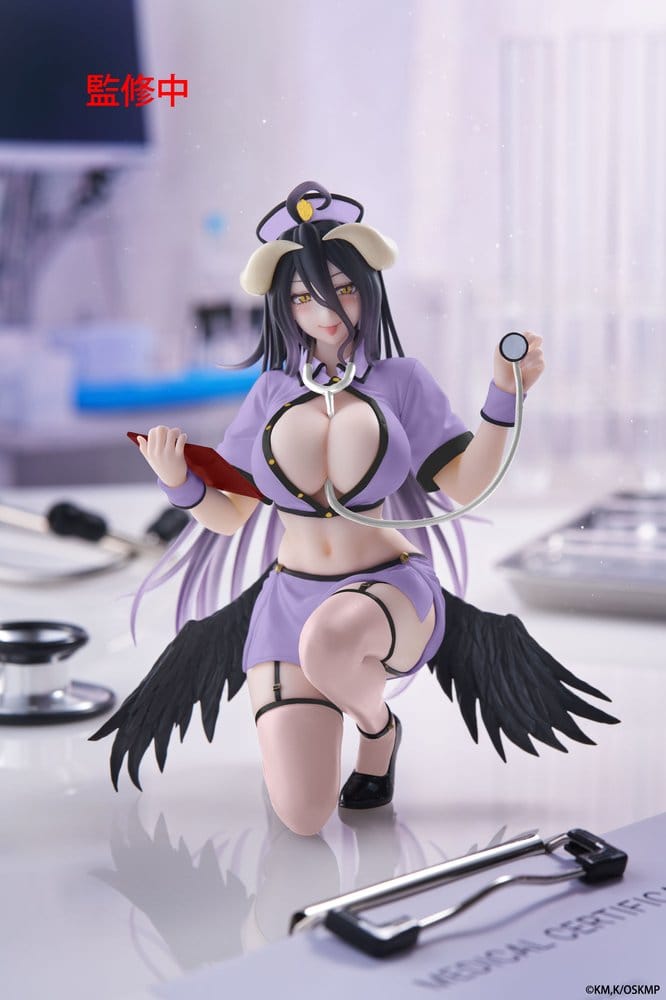 PRE ORDINE - Overlord PVC Figure Desktop Cute Albedo (Nurse Ver.) Renewal 13 cm