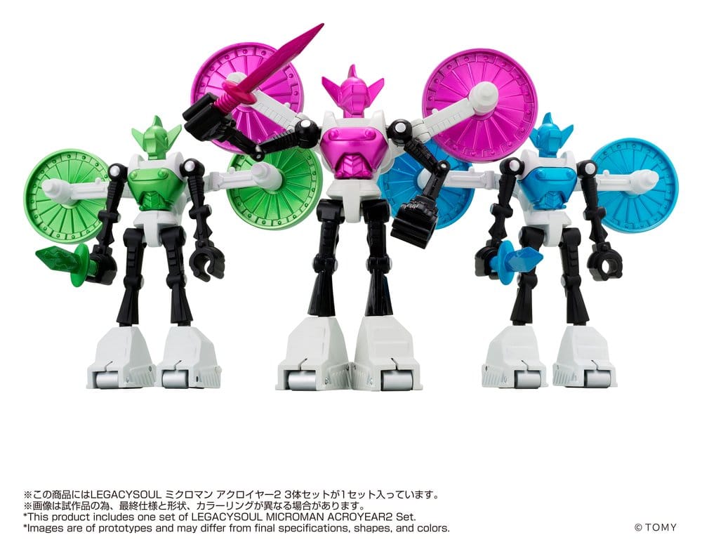 PRE ORDINE - Microman Legacysoul Action Figure 3-Pack Acroyear 2
