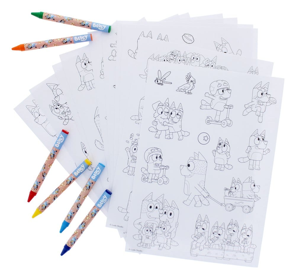PRE ORDINE - Bluey Sticker Colouring Set
