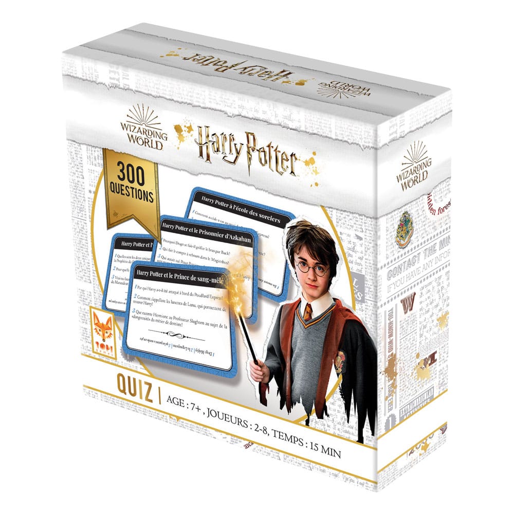 PRE ORDINE - Harry Potter Card Game Quiz 300 Questions *French Version*