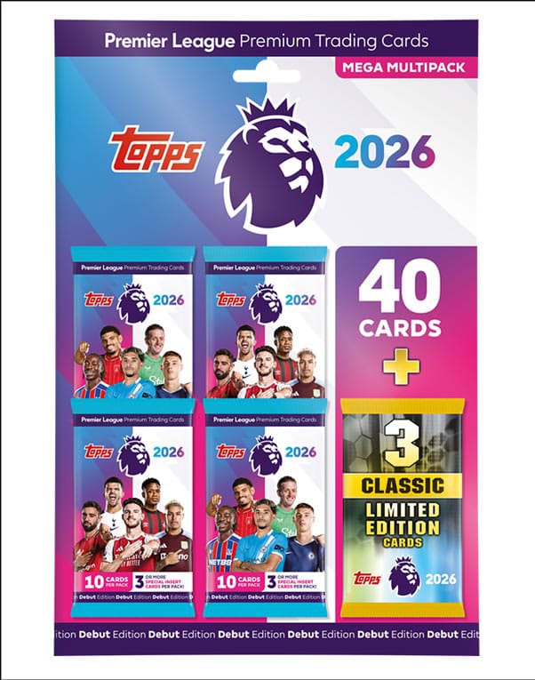 PRE ORDINE - Premier League 2025/26 Trading Cards Mega Multipack