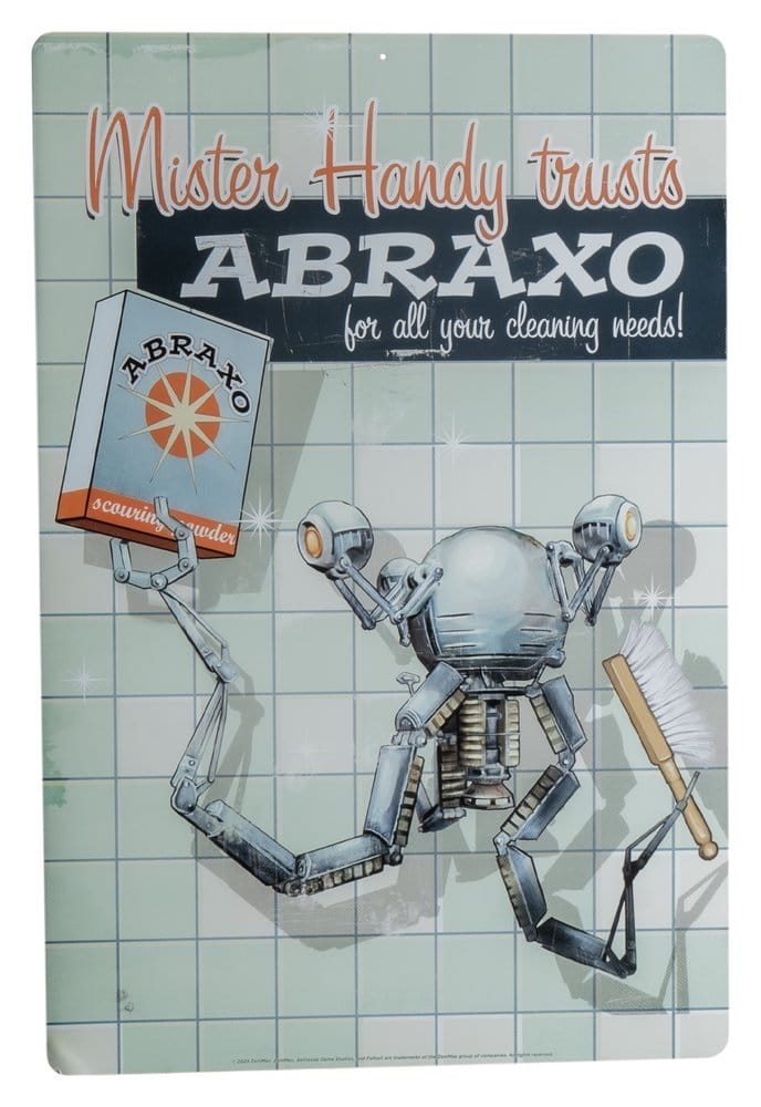 PRE ORDINE - Fallout Metal Sign Mr. Handy