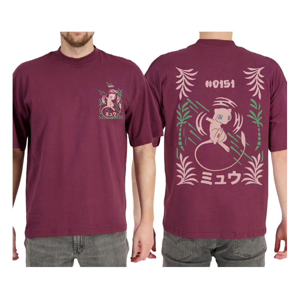 Pokémon T-Shirt Bordeaux Mew Size XL