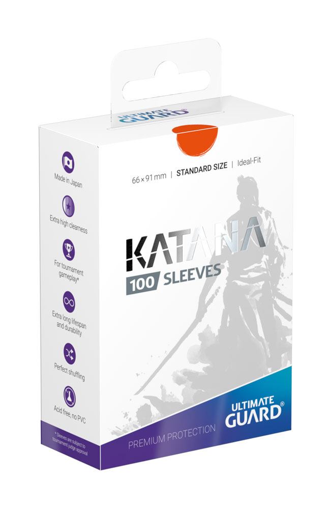 PRE ORDINE - Ultimate Guard Katana Sleeves Standard Size (100) - Orange