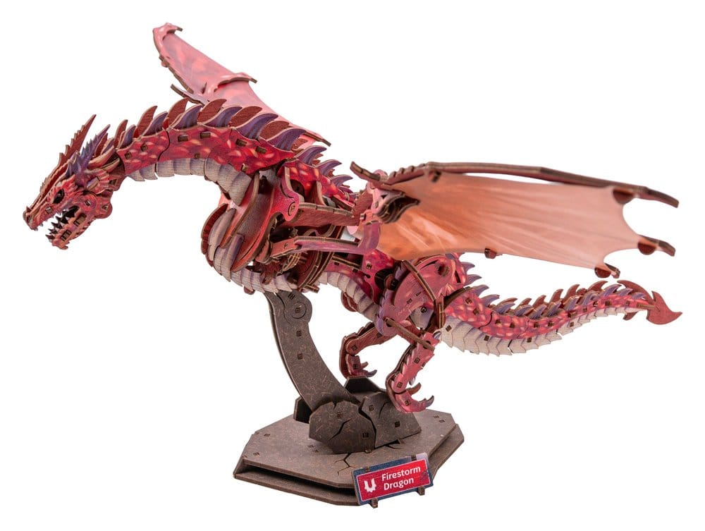 PRE ORDINE - Ugears 3D Wooden Model Kit Firestorm Dragon 43 cm