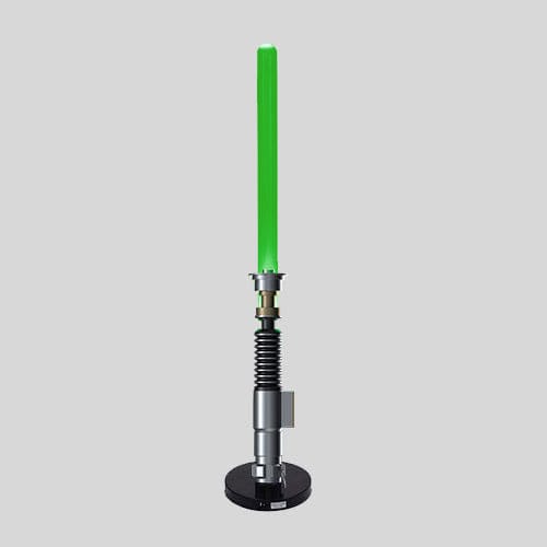 PRE ORDINE - Star Wars Lamp Luke Skywalker Return Of The Jedi Green Lightsaber 59 cm