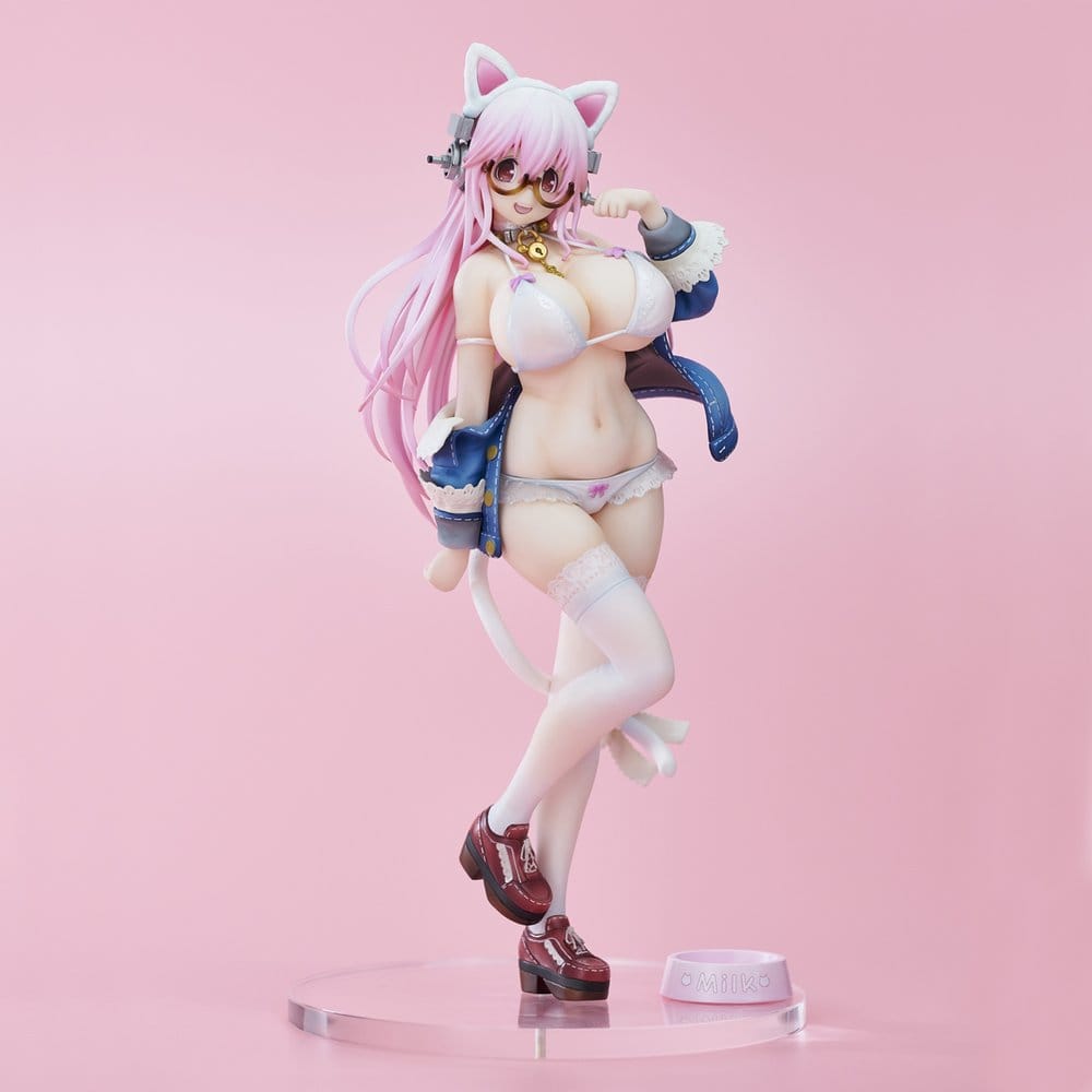 PRE ORDINE - Super Sonico PVC Figure White Cat Ver. (Reissue) 27 cm