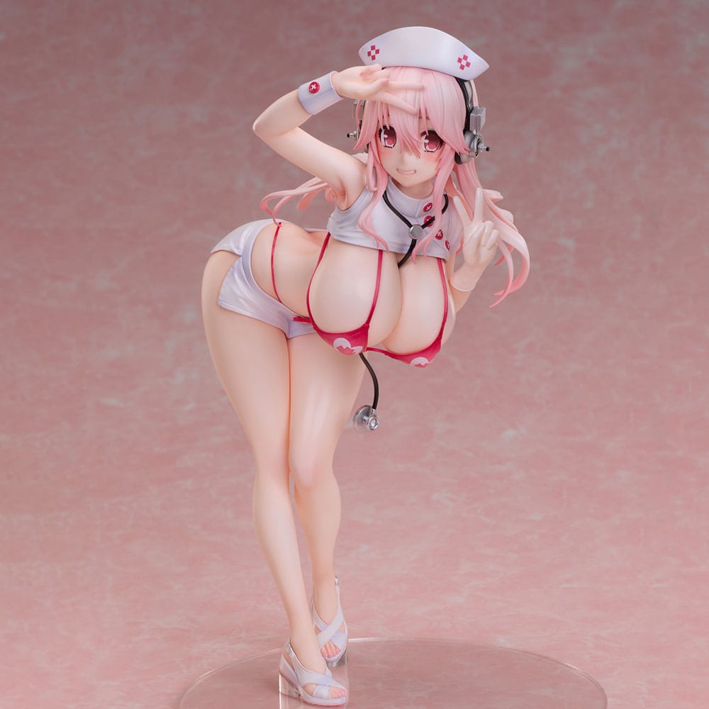 PRE ORDINE - Super Sonico PVC Statue 1/6 Super Sonico Nurse Bikini Ver. 22 cm