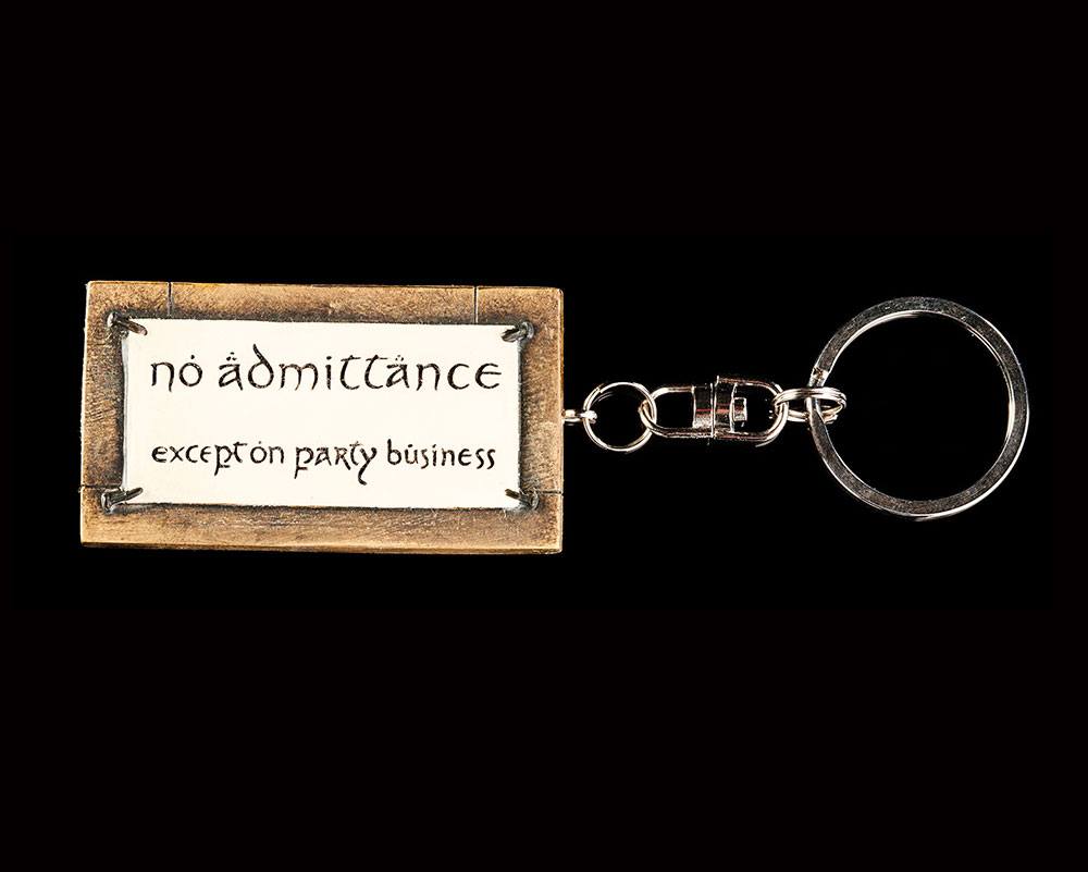 PRE ORDINE - Lord of the Rings Key Ring No Admittance 6 cm