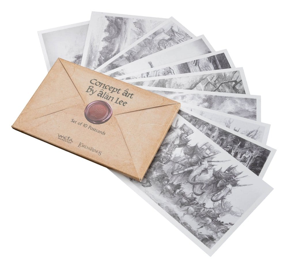 PRE ORDINE - Lord of the Rings Postcards Set Concept Art by Alan Lee: The Lord of the Rings 15 x 12 cm