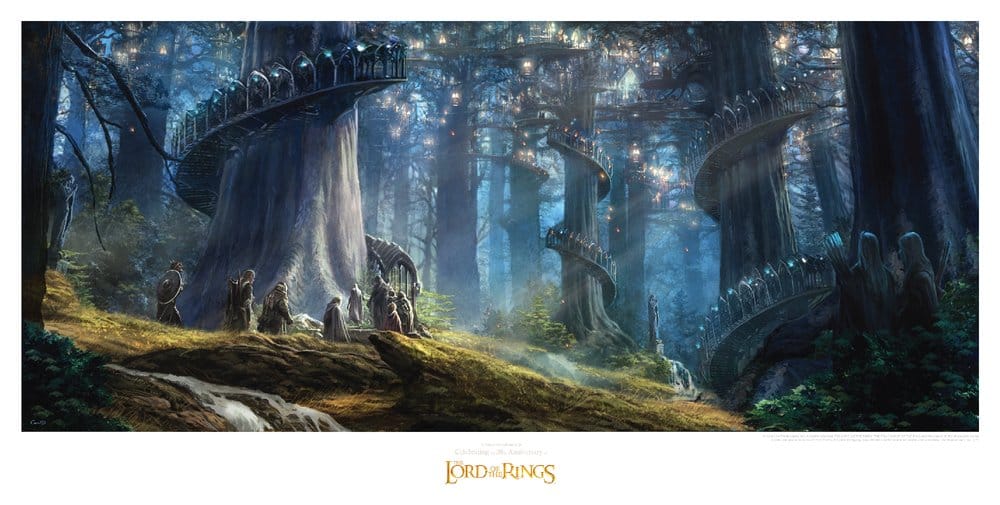 PRE ORDINE - Lord of the Rings Art Print Lothlorien 59 x 30 cm