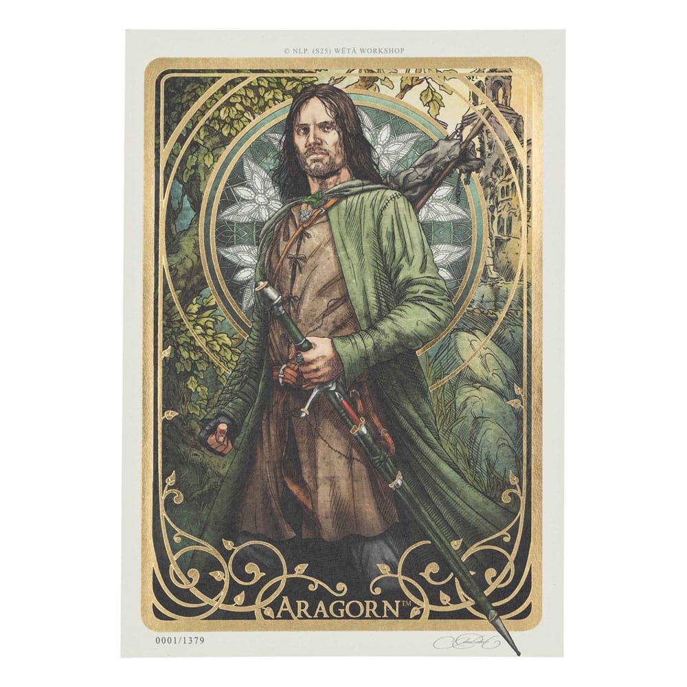 PRE ORDINE - Lord of the Rings Art Print Aragorn Art Card 14 x 21 cm Limited Edition