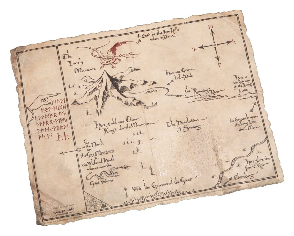 PRE ORDINE - The Hobbit Art Print Thorin's Map 40 x 30 cm