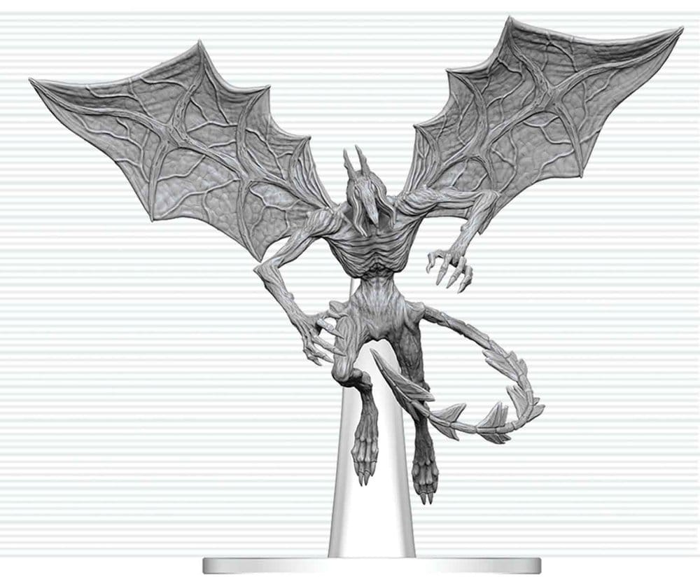 PRE ORDINE - Dungeons & Dragons Nolzur's Marvelous Miniatures Unpainted Miniature Nightgaunt 17 cm