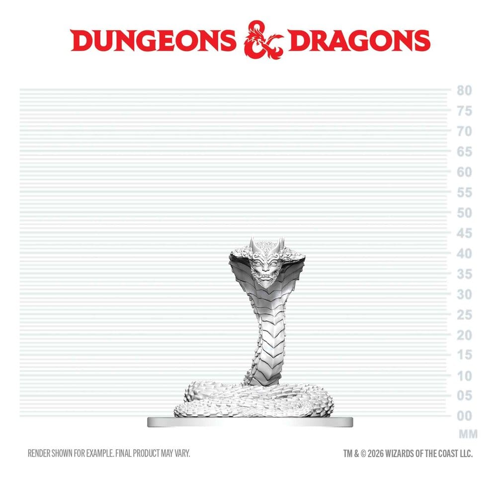 PRE ORDINE - D&D Nolzur's Marvelous Miniatures Mini Figure Guardian Naga 6 cm