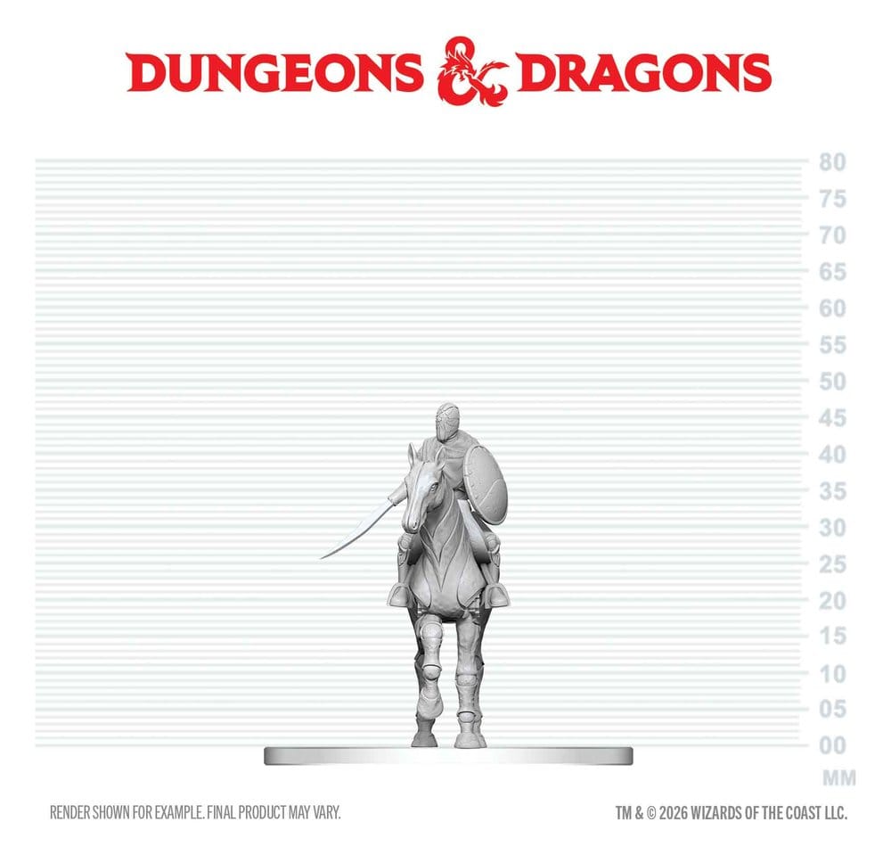 PRE ORDINE - D&D Nolzur's Marvelous Miniatures Mini Figures Nimblewright Steed with Rider 6 cm