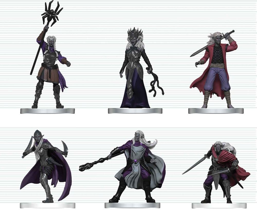 PRE ORDINE - D&D Icons of the Realms Mini Figures Drow Warband 20 cm