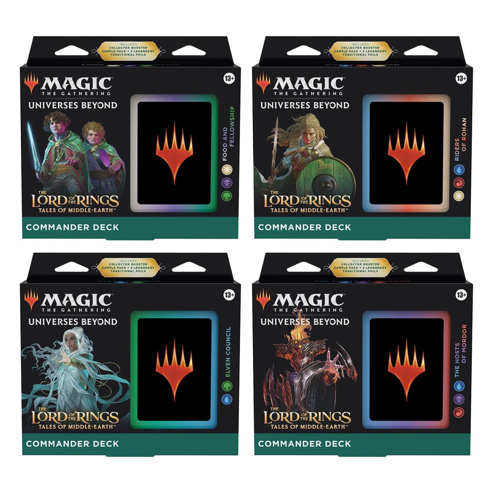 PRE ORDINE - Magic the Gathering The Lord of the Rings: Tales of Middle-earth Commander Decks Display (4) english
