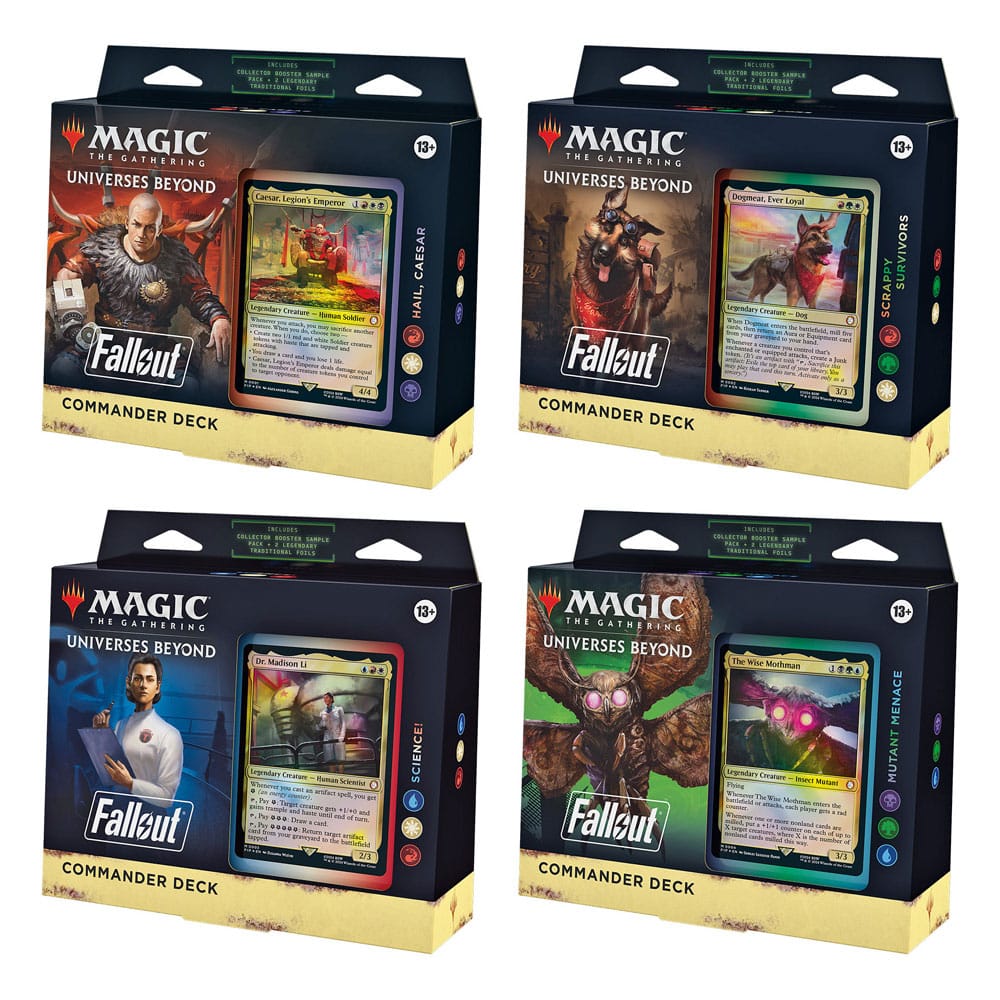 PRE ORDINE - Magic the Gathering Universes Beyond: Fallout Commander Decks Display (4) english