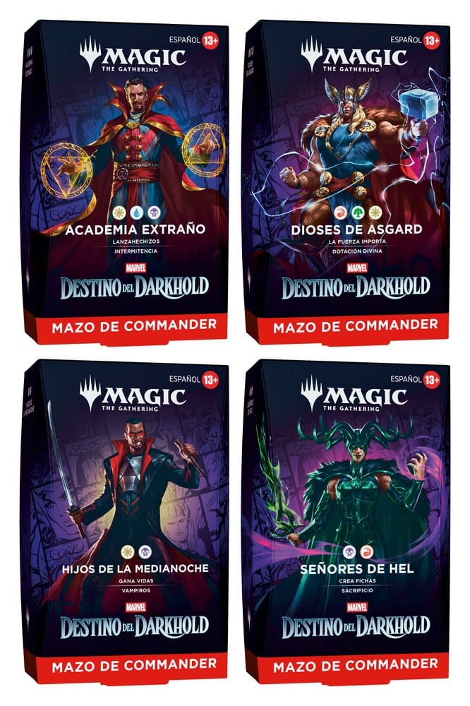 PRE ORDINE - Magic the Gathering Marvel: Destino del Darkhold Commander Decks Case (4) spanish
