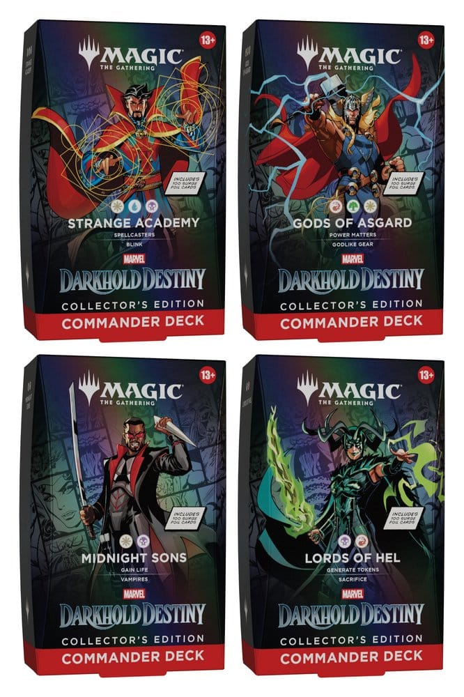 PRE ORDINE - Magic the Gathering Marvel: Darkhold Destiny Collector's Edition Commander Decks Case (4) english