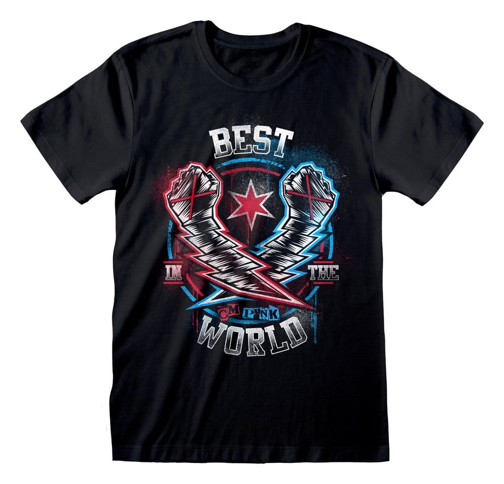 PRE ORDINE - WWE T-Shirt CM Punk Best In The World Black Size L