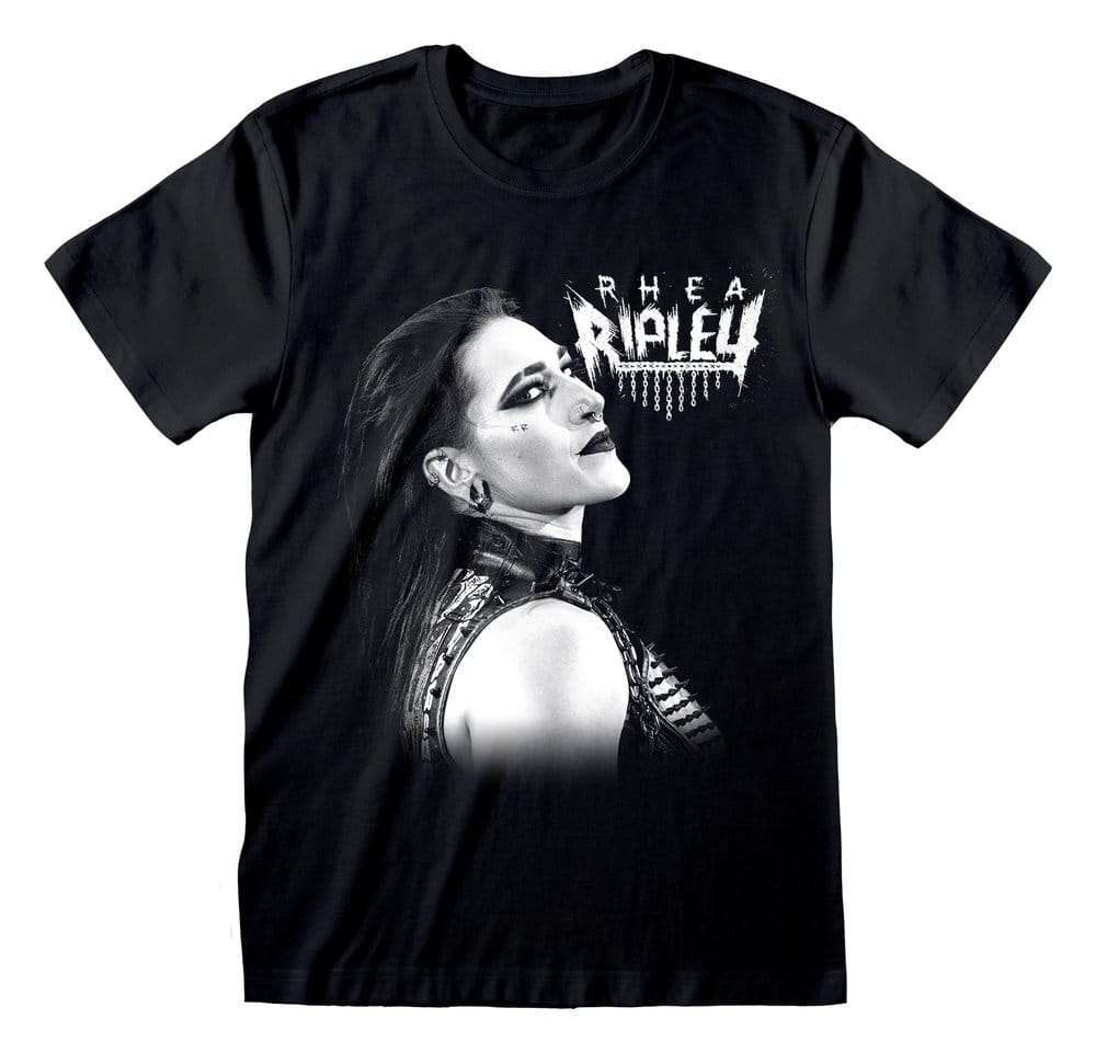 PRE ORDINE - WWE T-Shirt Rhea Ripley Faded Photo Black Size L