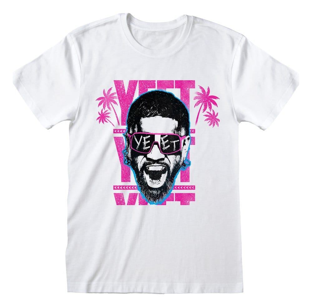 WWE T-Shirt Yeet White Size M