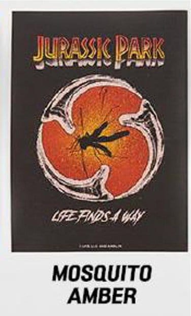PRE ORDINE - Jurassic Park TCG Card Sleeves Mosquito Amber 9 cm