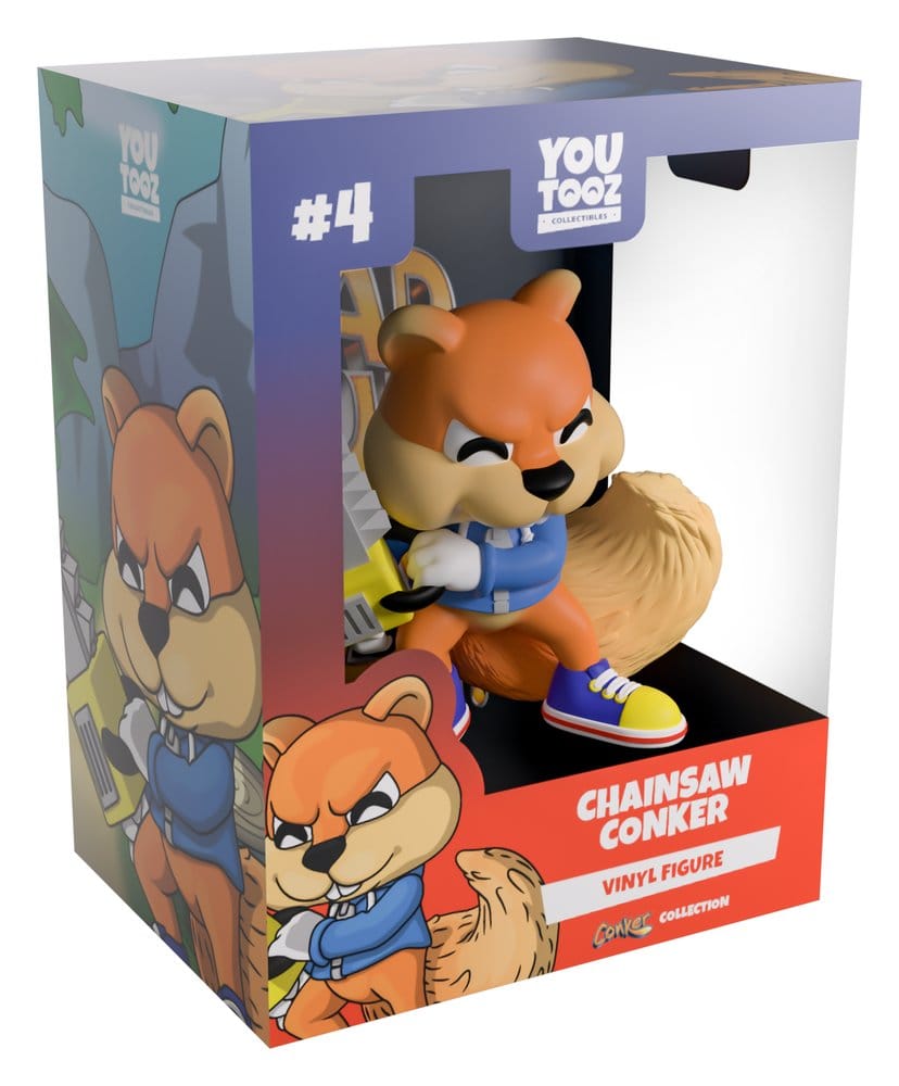 PRE ORDINE - Conker’s Bad Fur Day Vinyl Figure Chainsaw Conker 8 cm