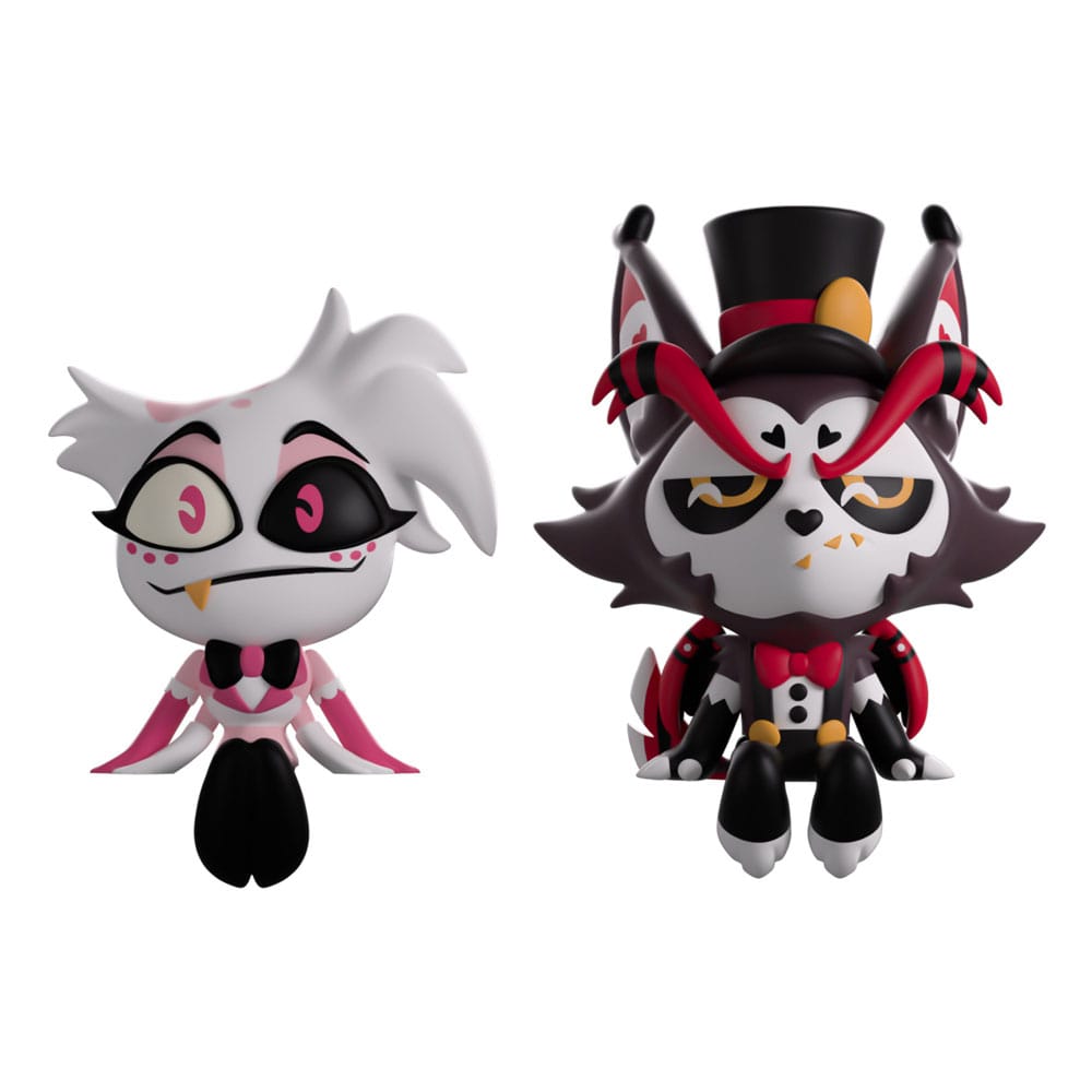 PRE ORDINE - Hazbin Hotel Vinyl Figures Angel Dust & Husk Monitor Buddiez
