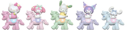PRE ORDINE - Sanrio Equestrian Series Mini Figures Hello Kitty and Friends 5 cm Blind Box Display (12)