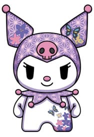 PRE ORDINE - Sanrio DZNR Plush Figure Kuromi Asanoha Edition 18 cm