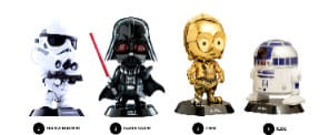 PRE ORDINE - Star Wars Cosbaby Mini Figures Hello Kitty and Friends 8 cm Display (4)