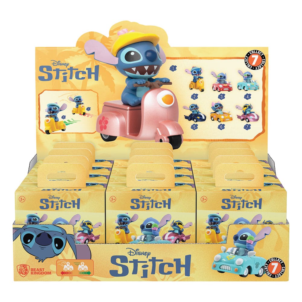PRE ORDINE - Lilo & Stitch Zoom Hero Pullback Vehicles with Figures Stitch (Blind Box Ver.) Assortment (12)