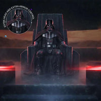 IRON STUDIOS - Sw Obi-wan Darth Vader On Throne 1/10 Statue