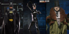 PRE ORDINE NECA - BATMAN - Batman Catwoman Pinguin Action figure SET di 3